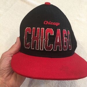 Seventy 7even red black Chicago baseball hat